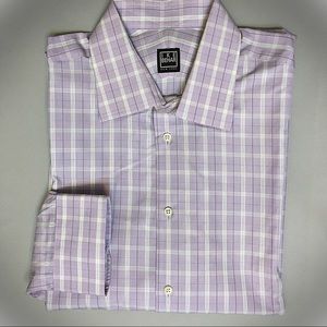 I K E Behar Lavender Plaid Shirt